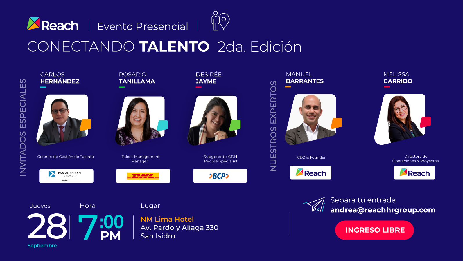 Conectando Talento 2da. edición evento presencial
